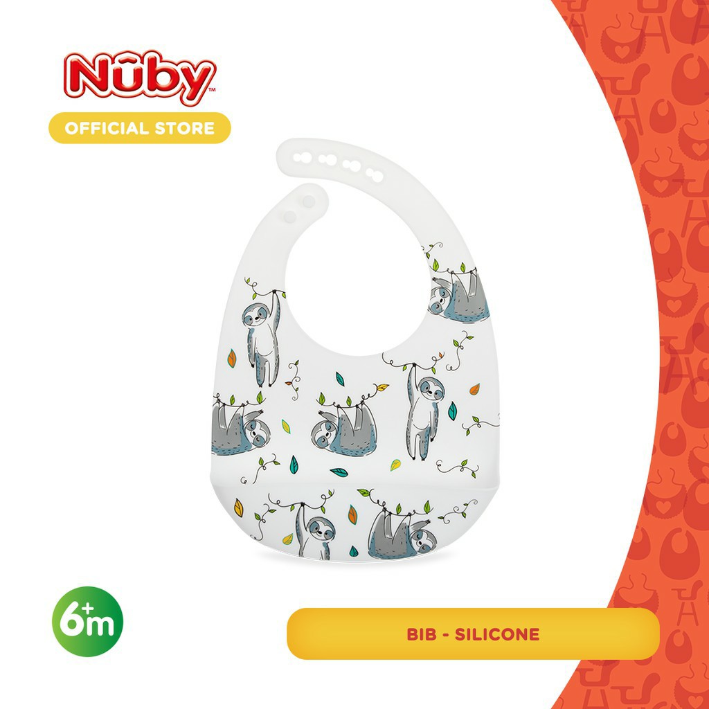 Nuby Silicone BIB / Celemek Makan Bayi