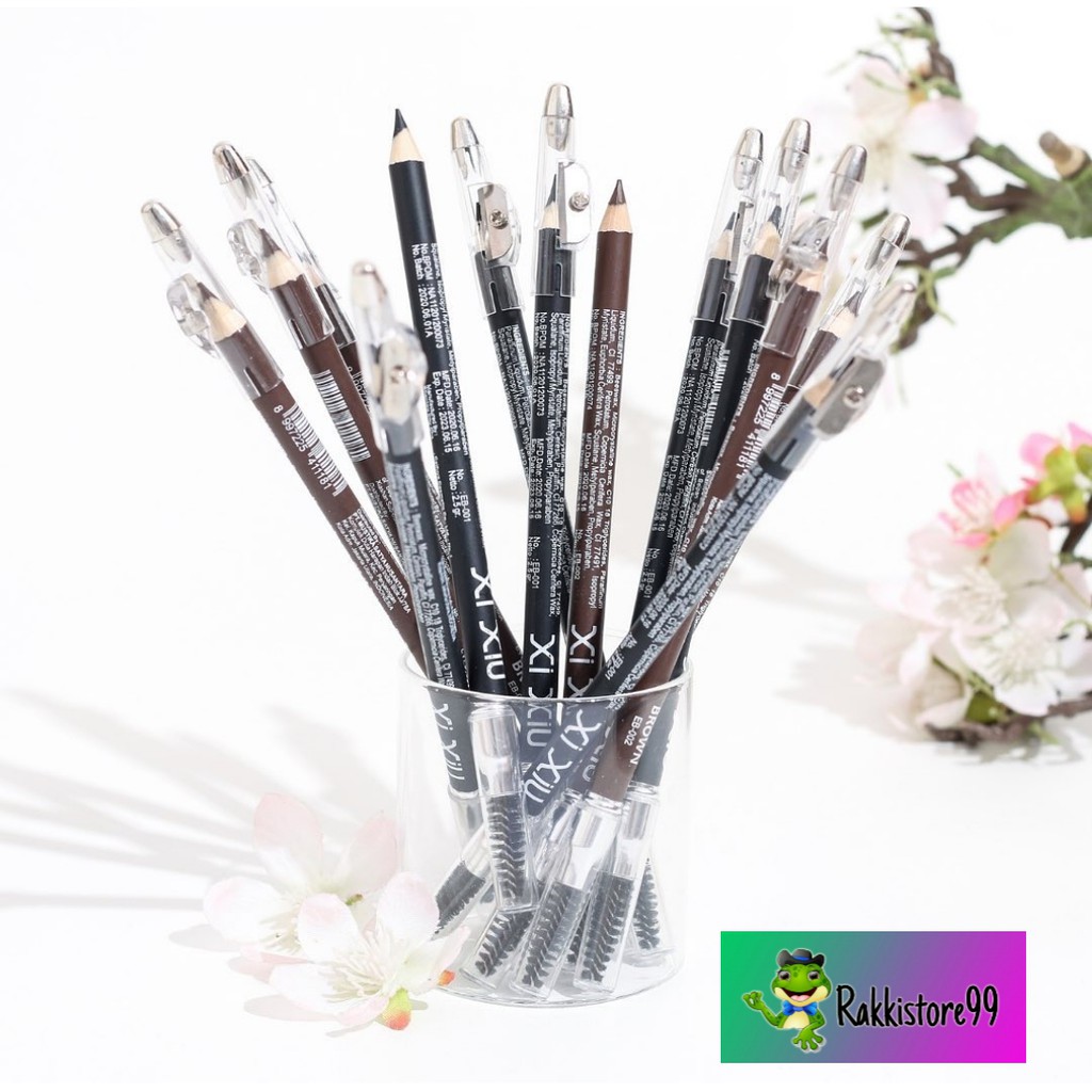 ❣️Rakkistore99❣️ Xi Xiu Eyebrow Pencil Black / Brown - Ultimate Eyebrow Pencil Silver / Natural Black / Natural Brown (100% Original)