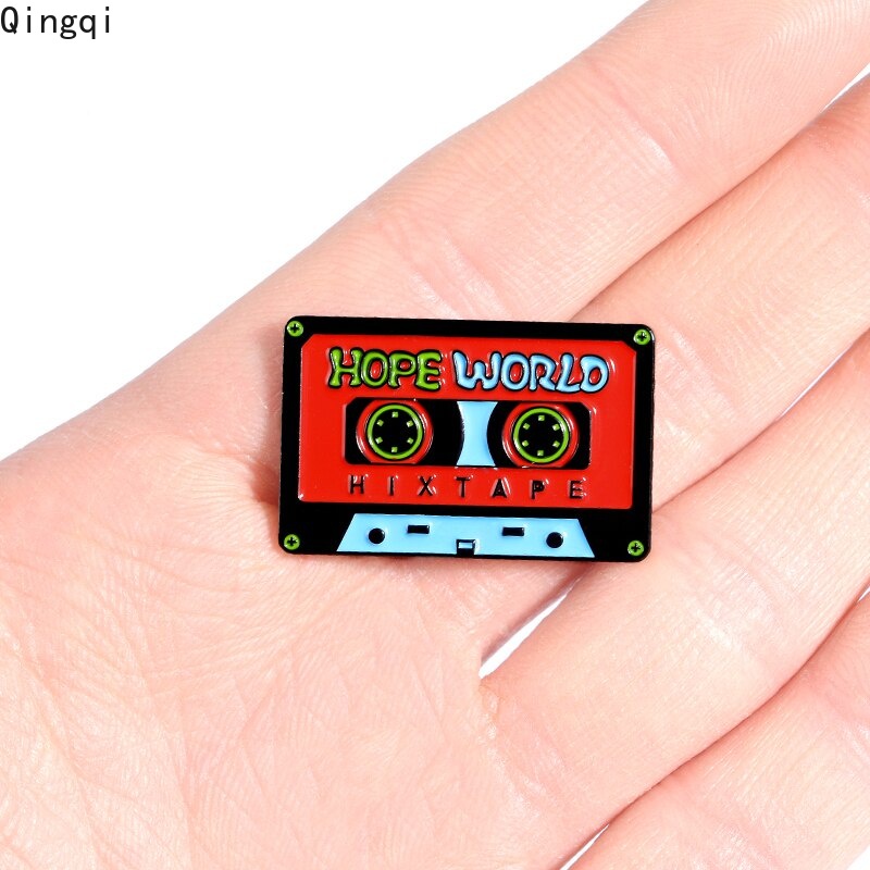 Bros Pin Enamel Bentuk Not Balok Musik Pop Retro Vintage Untuk Aksesoris Fashion Wanita