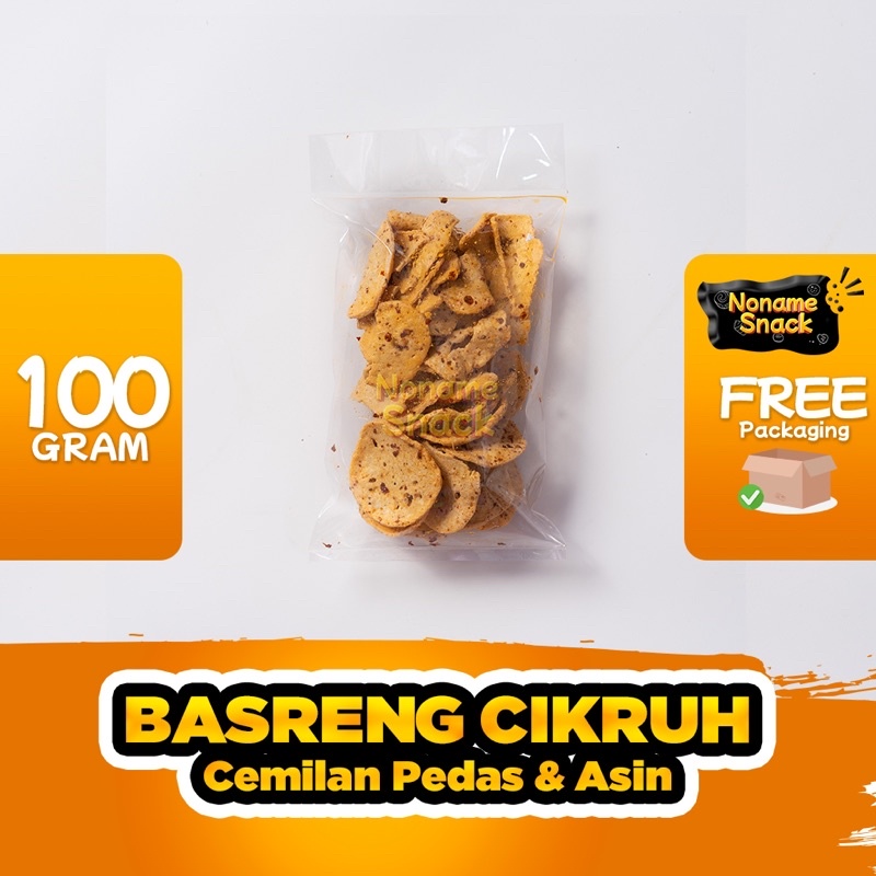 NoName Snack - Basreng Cikruh Pedas Grosir 100 Gr 150 Gr