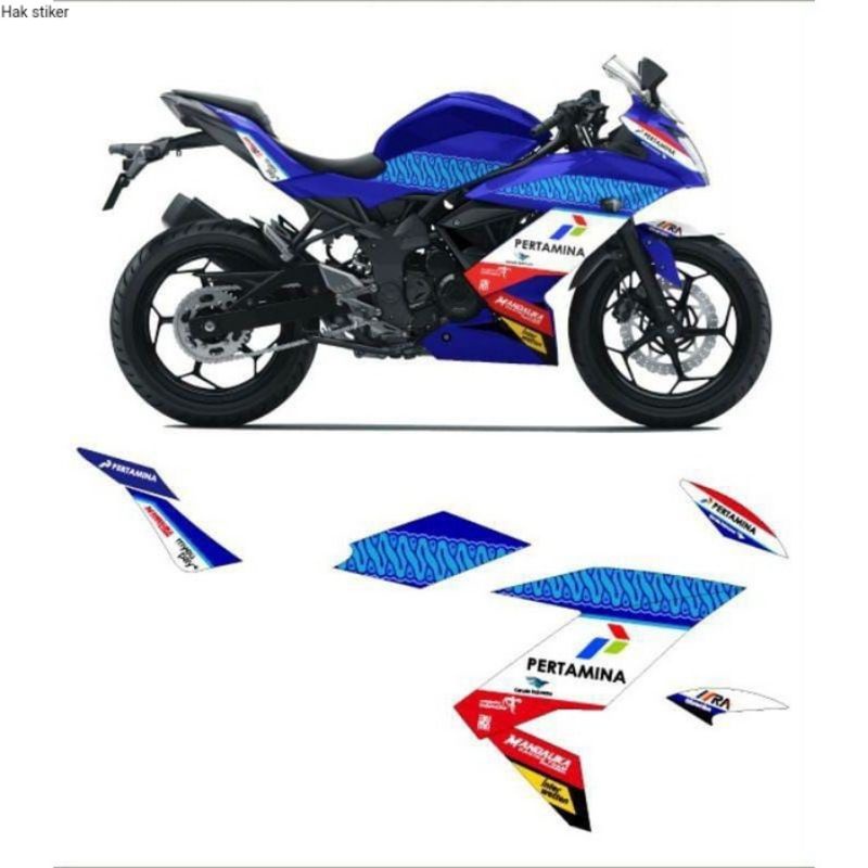 Striping Stiker Ninja 250 Mono SL Vareasi Decal Motif Mandalika