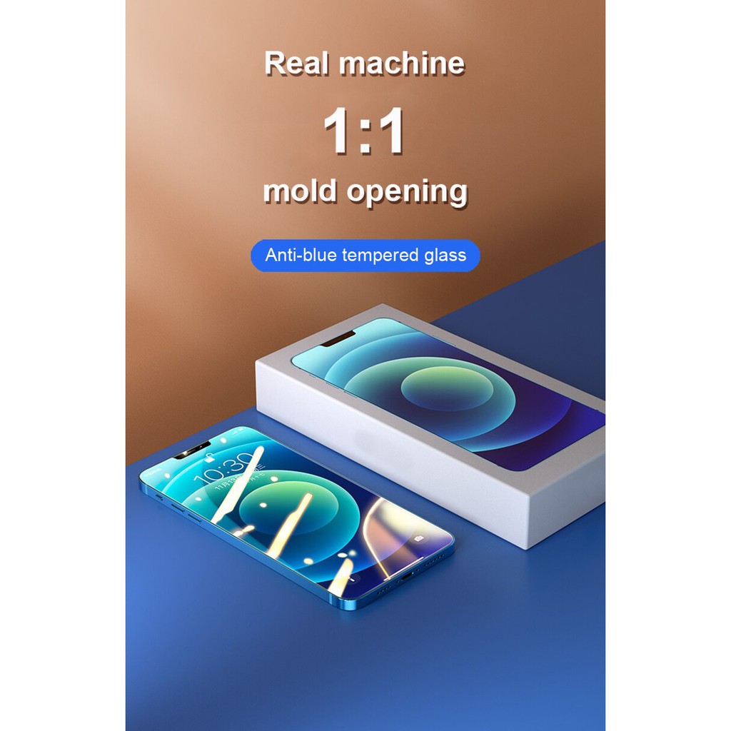 iPhone 12 Pro Max Tempered Glass Anti Blue Anti Radiasi Anti Gores Hp iPhone 12 Pro Max