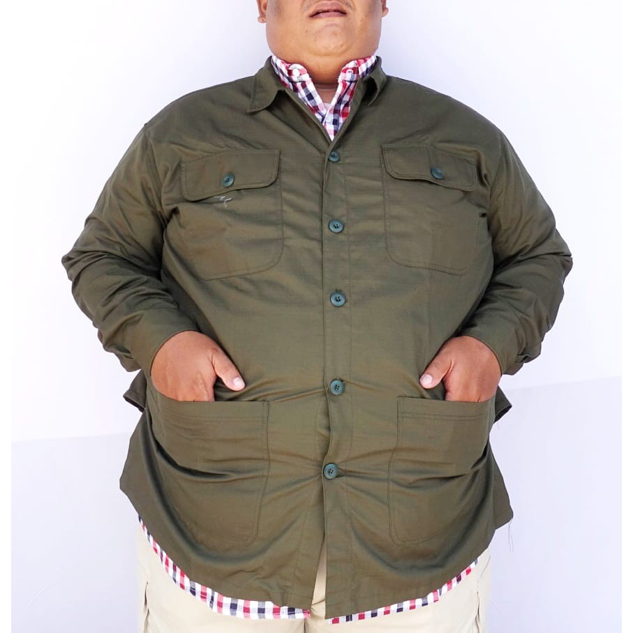 Jaket Big Size Pria Semi Parka Jumbo Ukuran Besar XL XXL XXXL XXXXL XXXXXXL