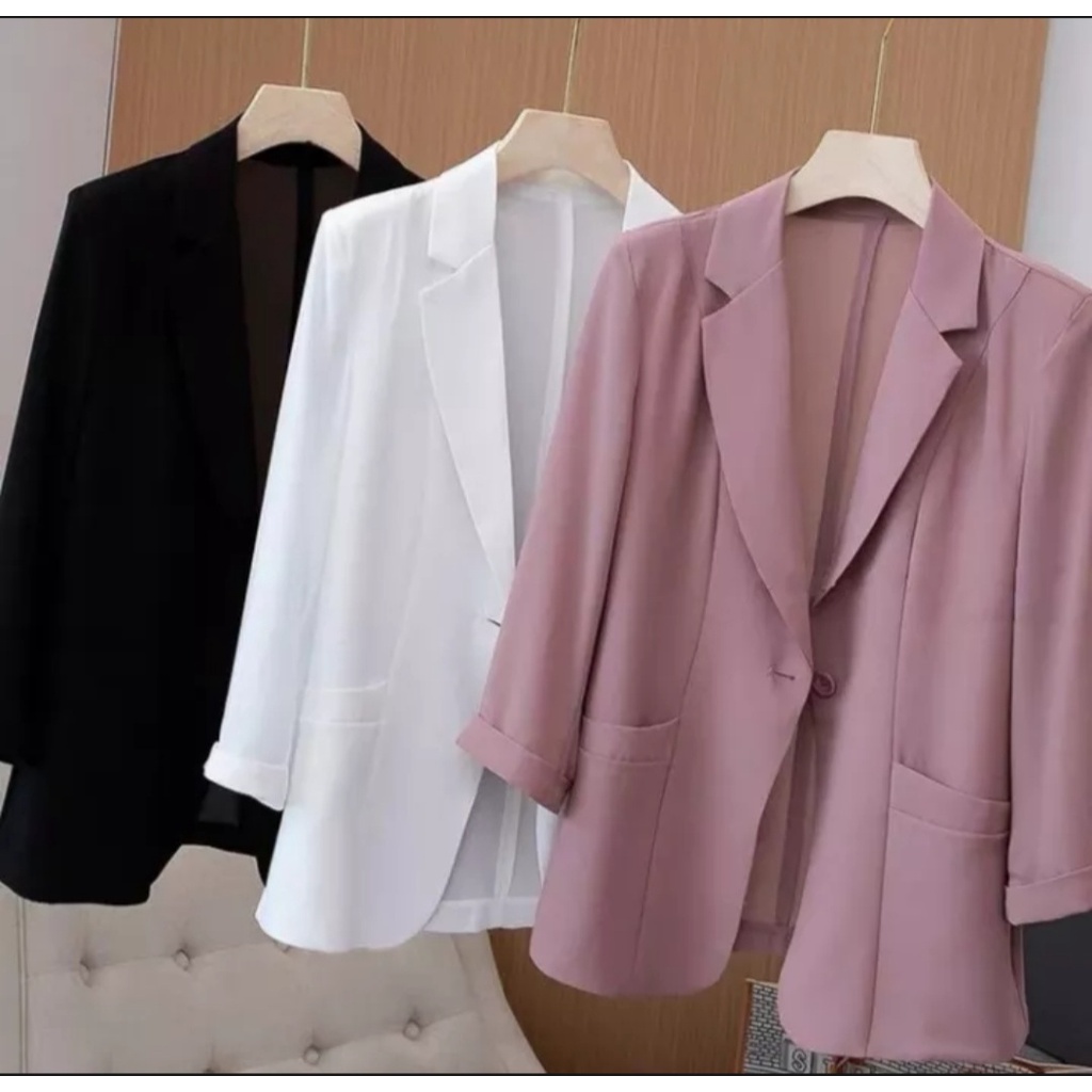 KIARA BLAZER atasan outer/formal/M-L-XL/BLAZER WANITA/TERBARU