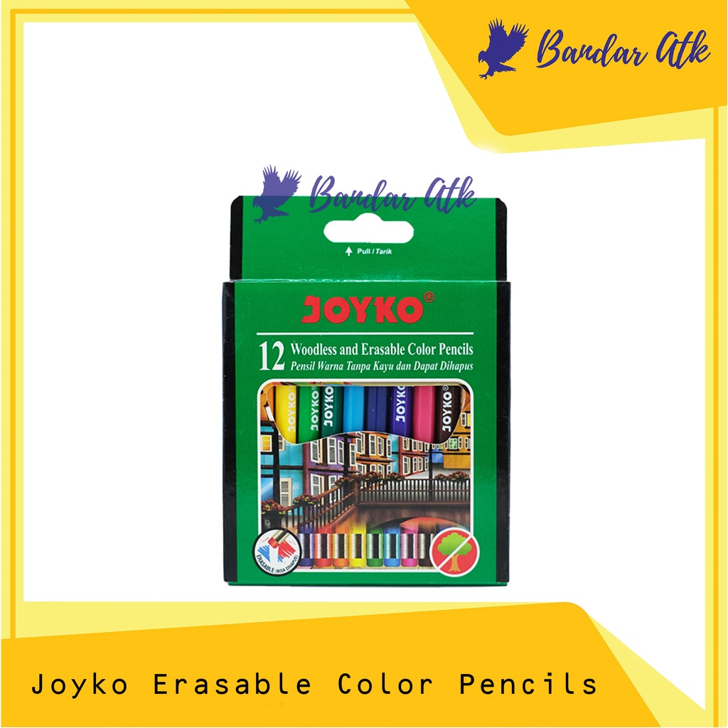 

JOYKO Erasable Color Pencils Pensil Warna Dapat Dihapus CP-120 12 Warna