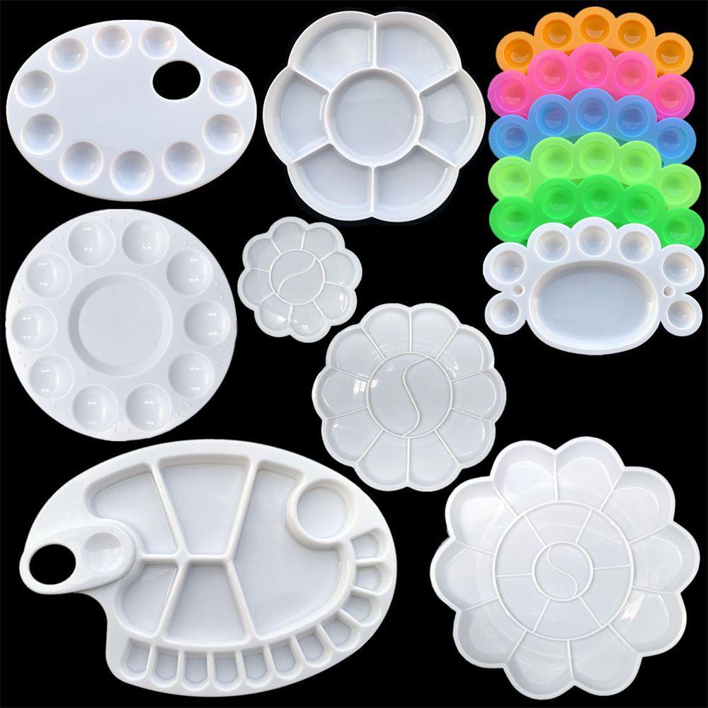 Solighter Round Palette Supply Pigment Tray Perlengkapan Lukis Art Paint Tray