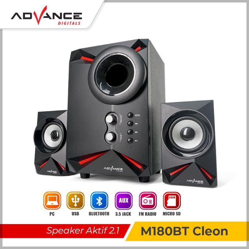 Advance Speaker Bluetooth Multimedia M180BT NEW CLEON Garansi resmi advance 1 Tahun