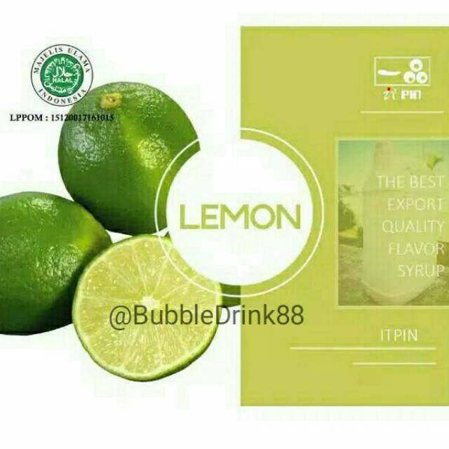 

PROMO Itpin Sirup 2.5kg Rasa Lemon / Lemon Syrup Concentrate Premiun harga per jrigen 2LJ