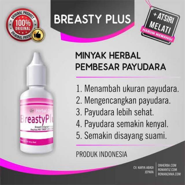 BREASTY PLUS Obat herbal kesejahtaraan wanita