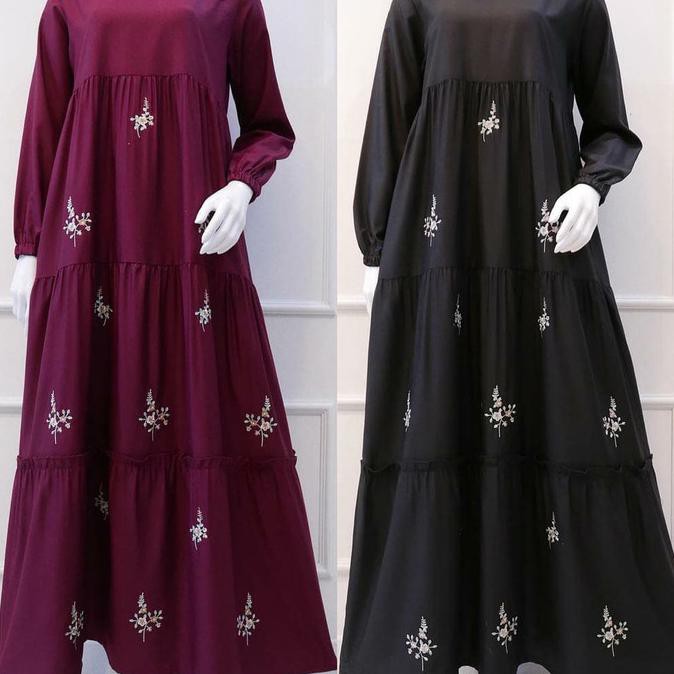 Baju Gamis Wanita - Dress Bordir DSK Q03