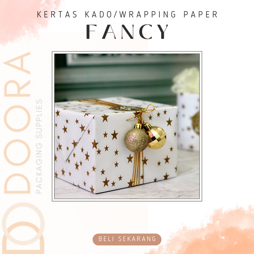 [Doora[ Kertas Kado Wrapping Paper Gold