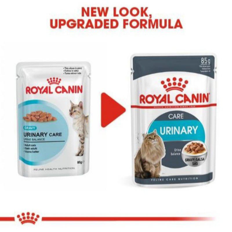 (1pcs) royal canin urinary care pouch wet food 85 gr