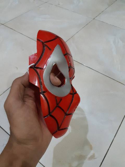 Mainan Topeng Spiderman Merah Edukatif - Cosplay Mask Anak Edukasi