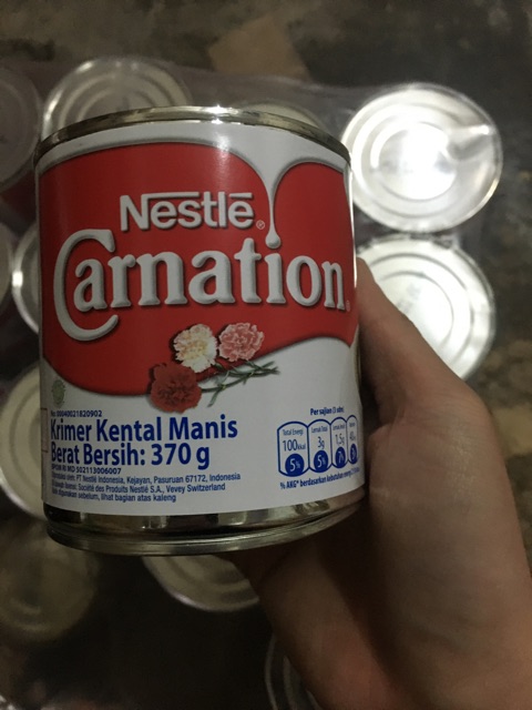 Susu Kental Manis Carnation 370g / Nestle carnation kaleng / SKM Putih susu kental manis
