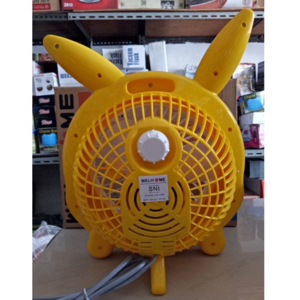 Kipas Angin Welhome WH 150P 10 inch Karakter Pokemon Pikachu SNI