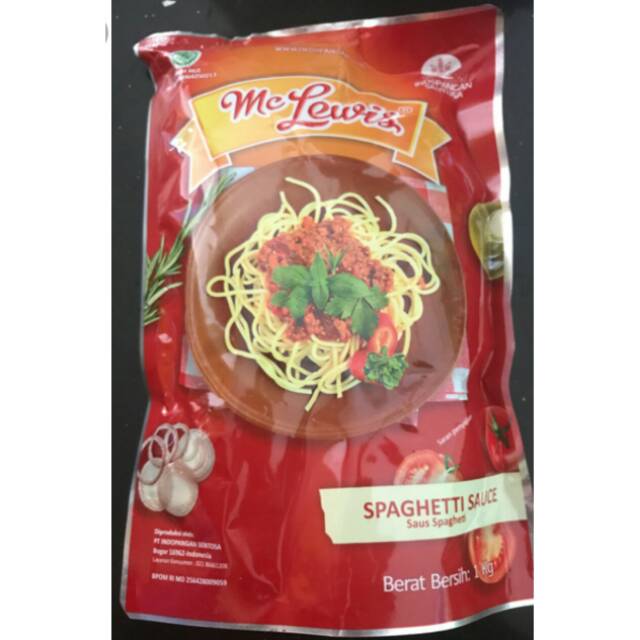 

MC LEWIS Spaghetti Sauce (Saus Spaghetti) 1kg