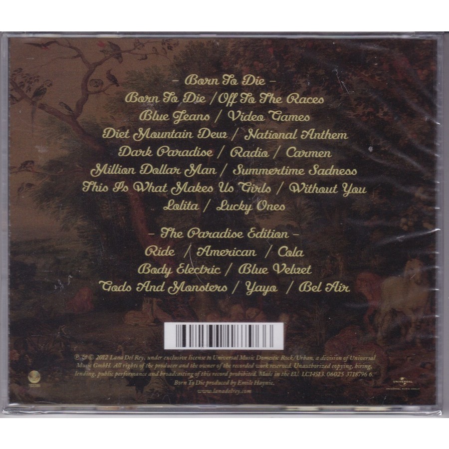 CD Lana Del Rey - Born to Die Paradise Edition 2 CD SPECIAL EDITION