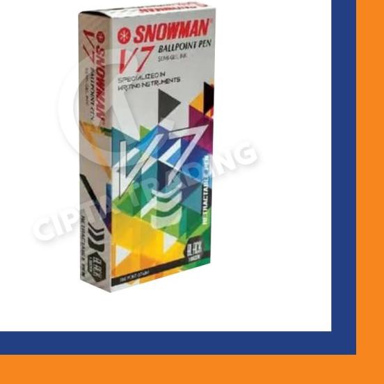 

◘ Pen - Snowman - V7 (Per dozen) - Hitam ❅