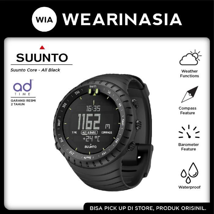 Suunto Core All Black Military Jam Tangan Outdoor Original Smartwatch