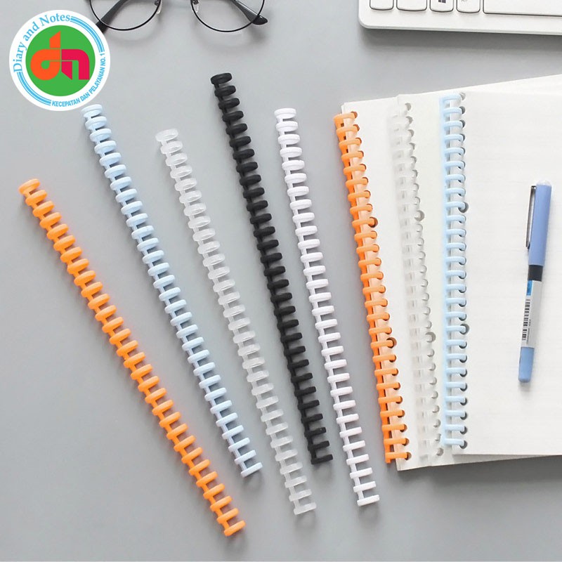 

Tulang Binder DIY Plastic Binder Binding Strip untuk Buat Binder