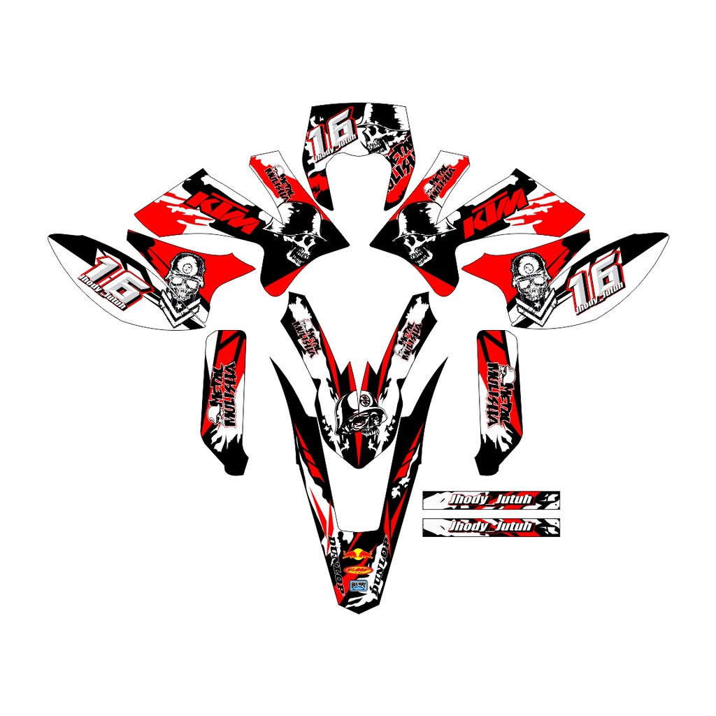 VIAR STIKERCUSTOM FULL BODY DEKAL STICKER STRIPING