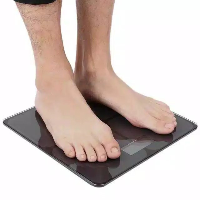 Timbangan Badan Digital 180KG Hitam - Pengukur Berat Badan Digital Warna Hitam Pelangi Body weight Diet