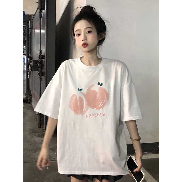 kaos oversize wanita / peachss