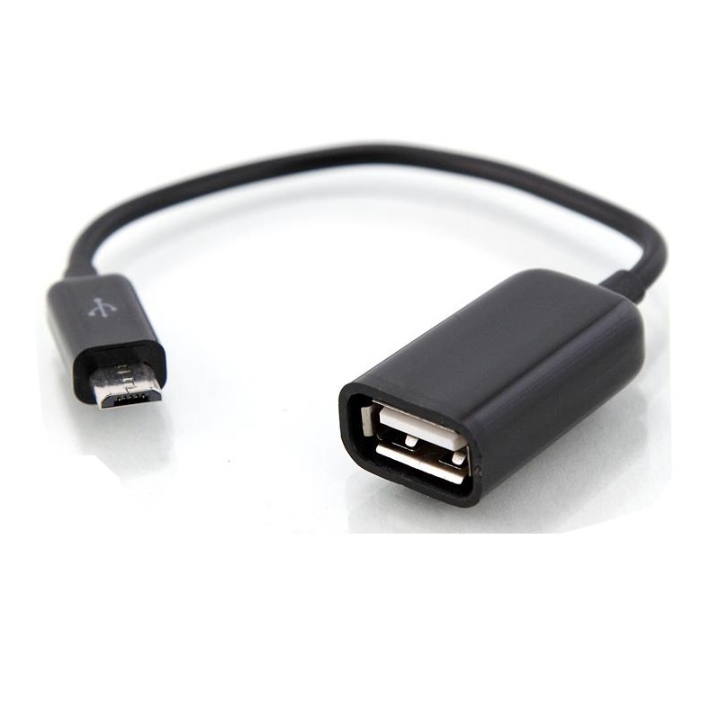 Robotsky USB OTG Kabel Multifungsi untuk Smartphone / Mobile Phone - Black