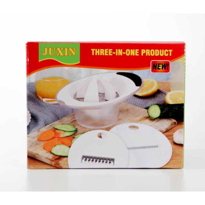 Alat Peras Jeruk dan Parutan Sayur - Perasan Buah Jeruk Lemon - Alat Dapur Lemon Squeezer 3 in 1