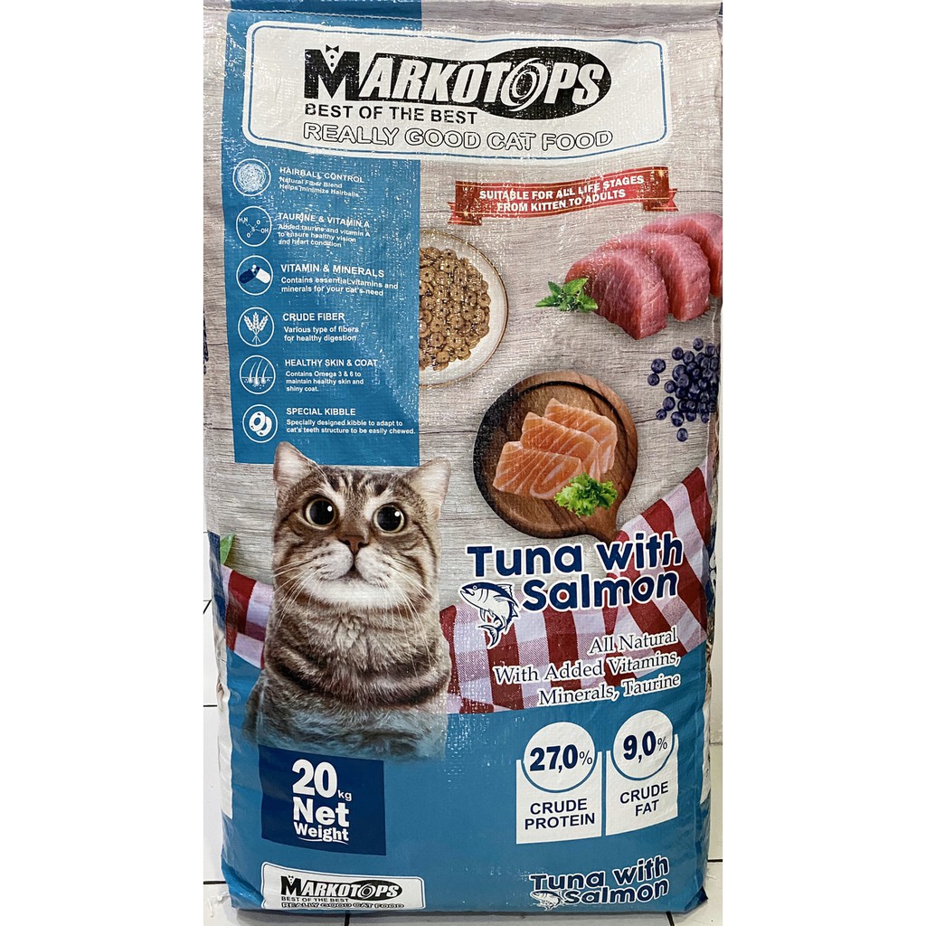 Markotops Cat Food Tuna With Salmon 20 kg