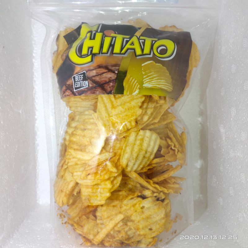 

chitato rasa sapi panggang 200 gram keripik kentang snack original kiloan cemilan anak murah