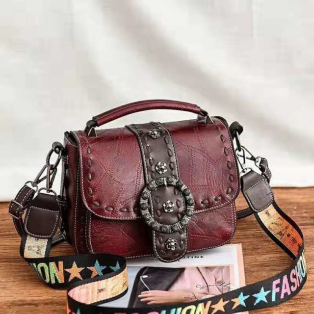 SG1560 syafniegalery tas selempang kulit impor mini tas kerja 2456