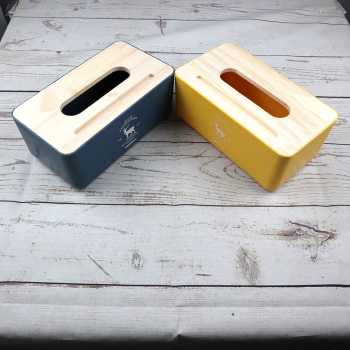 Tempat Kotak Tissue Kayu Tempat Tisu Organizer Box Nordic Wooden Tissue Box Multi Color Storage