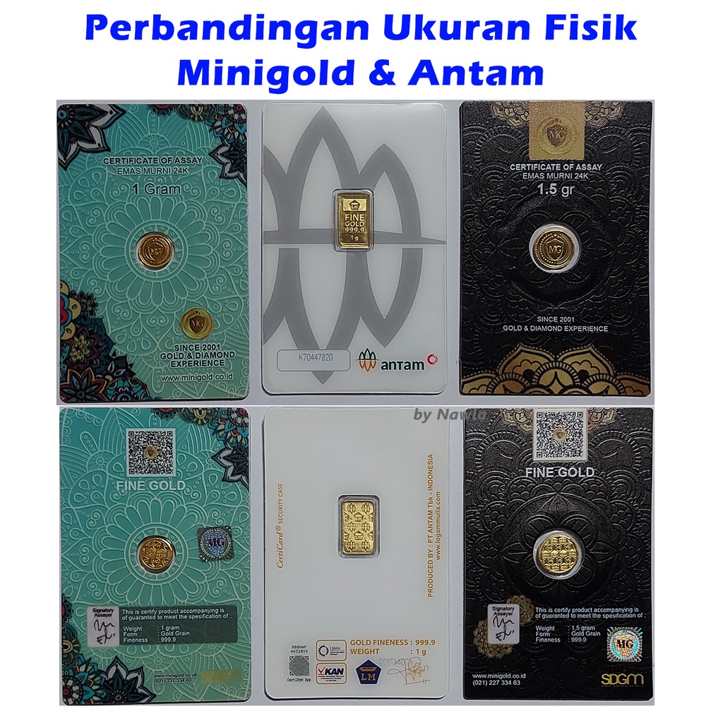 Terbaru dan Murah Minigold 1 gram Asli Logam Mulia 24 Karat