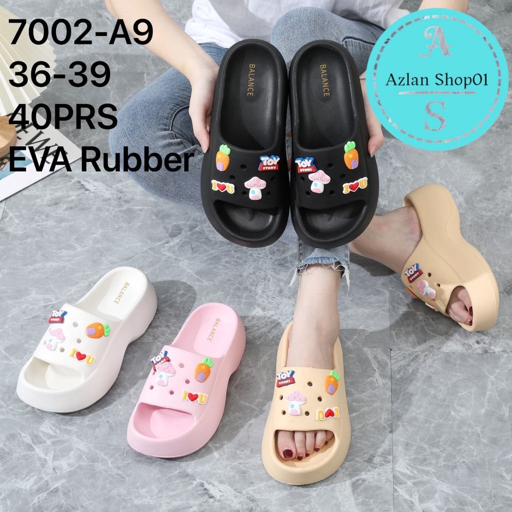 Sandal Fuji premium eva rubber import terbaru balance 7002-A9 size (36-39) Sandal fuji wanita terlaris