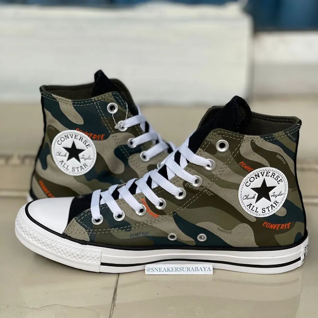 Converse Chuck Taylor Hi Hybrid Camo Wordmark Light Field Surplus