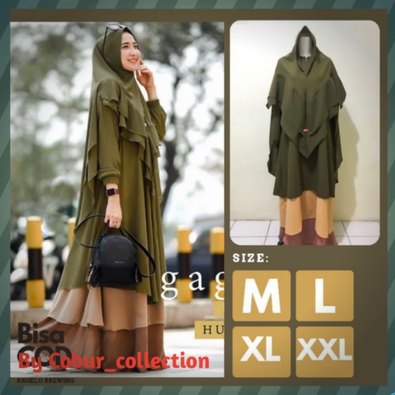 BAJU GAMIS WANITA CANTIK PEREMPUAN CEWEK REMAJA DEWASA SYARI SYAR'I ASDF PESTA POLOS SIMPLE KONDANGA