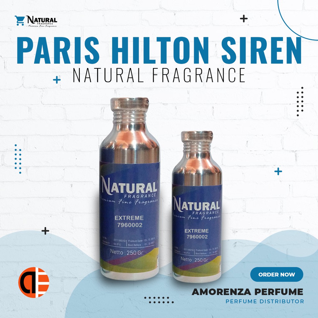 BIBIT PARFUM MURNI PARIS SIREN - SIRENE NATURAL FRAGRANCE 250 ML SEGEL PABRIK