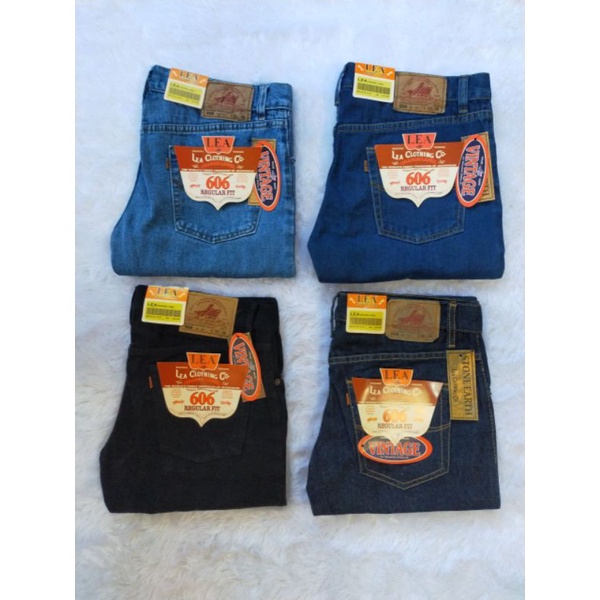 Celana Jeans Lea 606, 604, Straight Jeans Reguler Fit, Jeans Standar