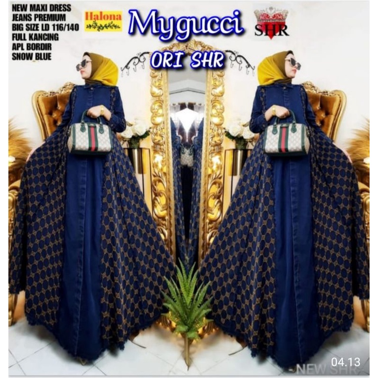 dress jeans ORI SHR motif gucci. di jamin ori shr