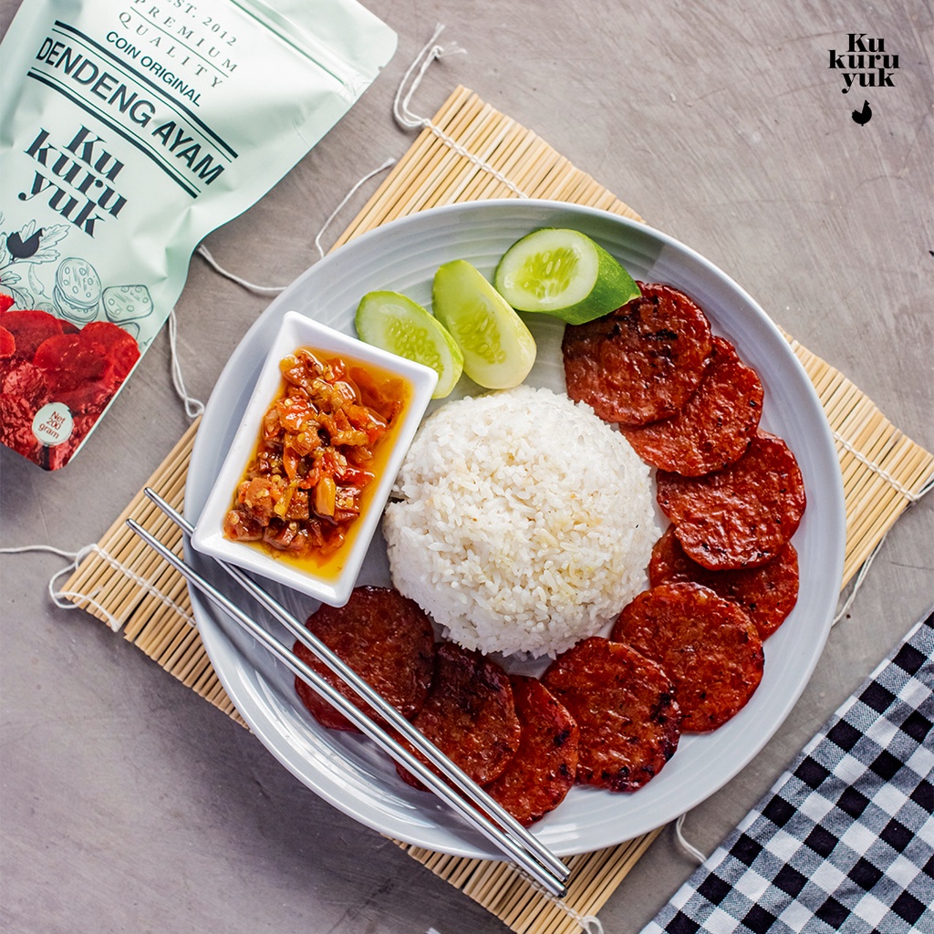 

wiw [PREMIUM COIN] Dendeng Ayam Kukuruyuk Makanan Siap Saji Frozen Food - 500 Gram