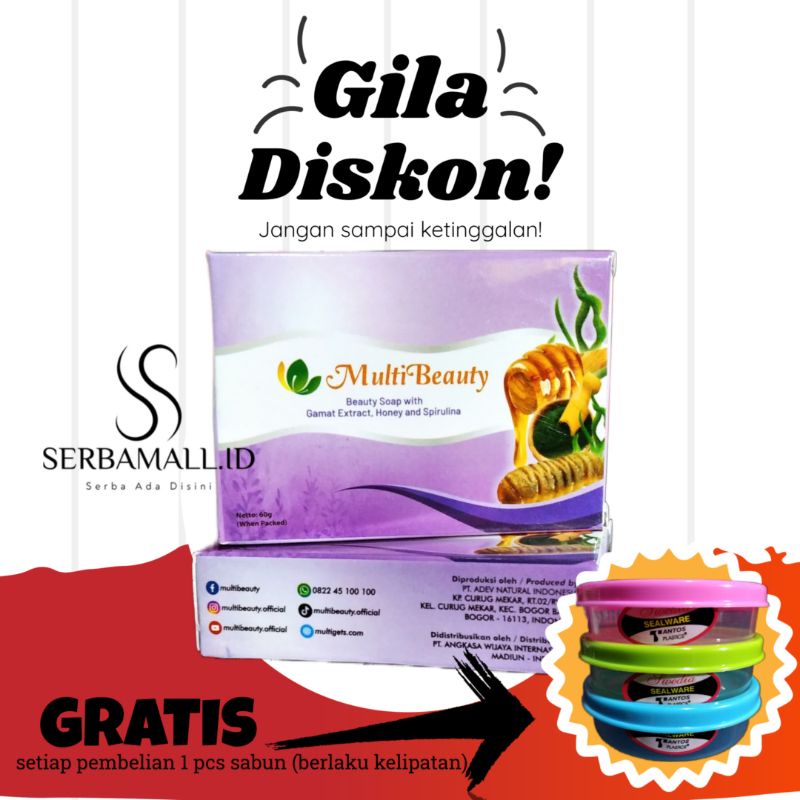 Sabun MultiBeauty MBS Gratis Wadah Sabun Mini ORI 100% By SerbaMall.id