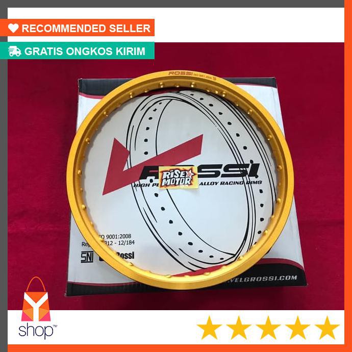 CUCI GUDANG  Velg Rosi kulit jeruk ring 17 lebar 185 gold