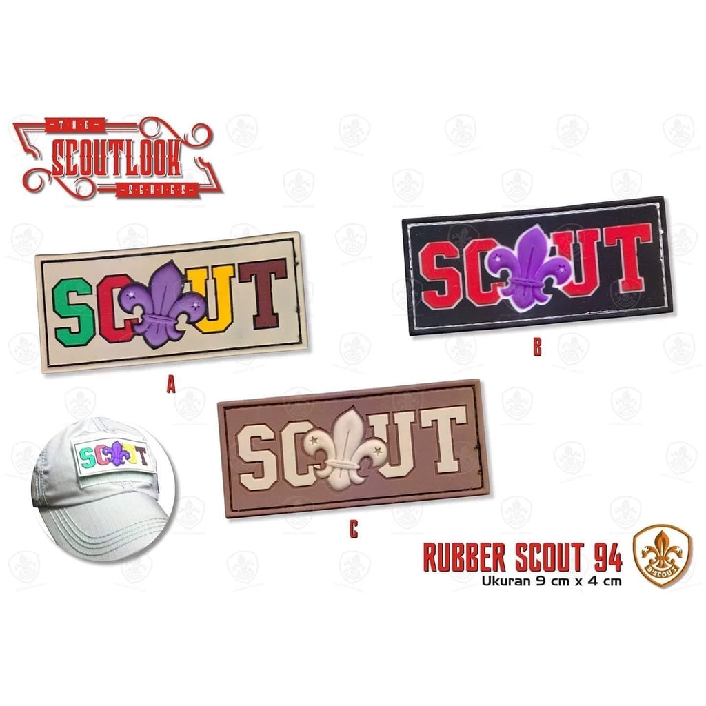 Bscout Scoutlook- Rubber Badge Pramuka