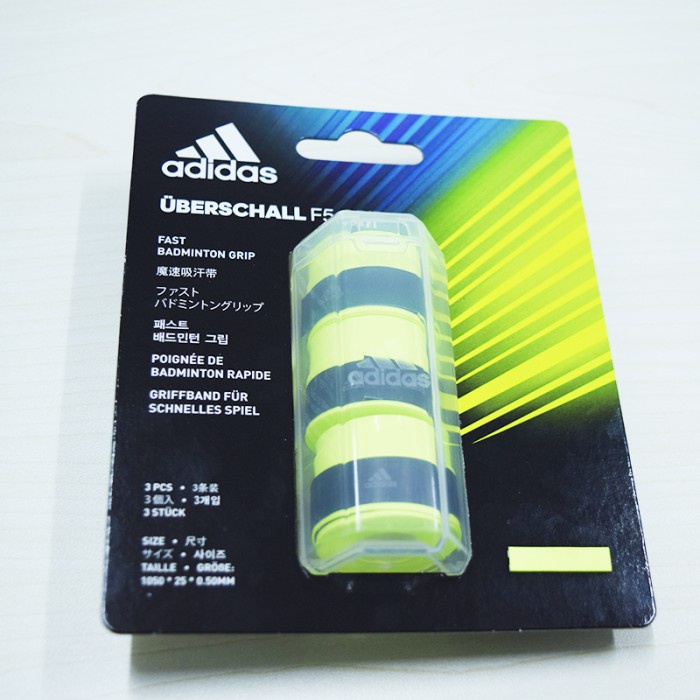 Grip Raket Badminton / Tenis Adidas Uberschall Solar Yellow Isi 3 Bh #98