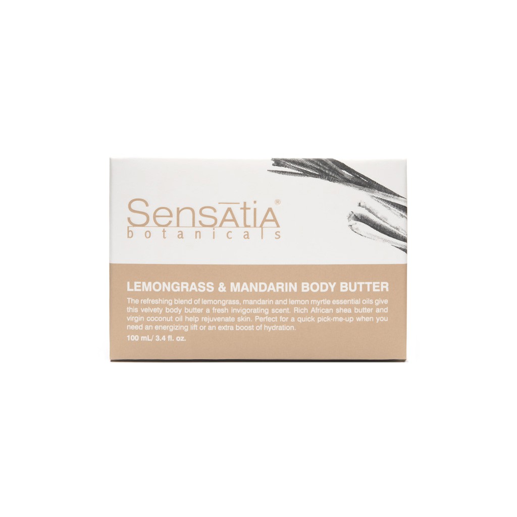 Sensatia Botanicals Lemongrass &amp; Mandarin Body Butter - 300mL / 10.1 fl.oz.
