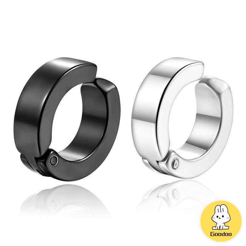 Anting Magnet Tanpa Lubang Telinga Palsu Bahan Titanium Steel -Doo