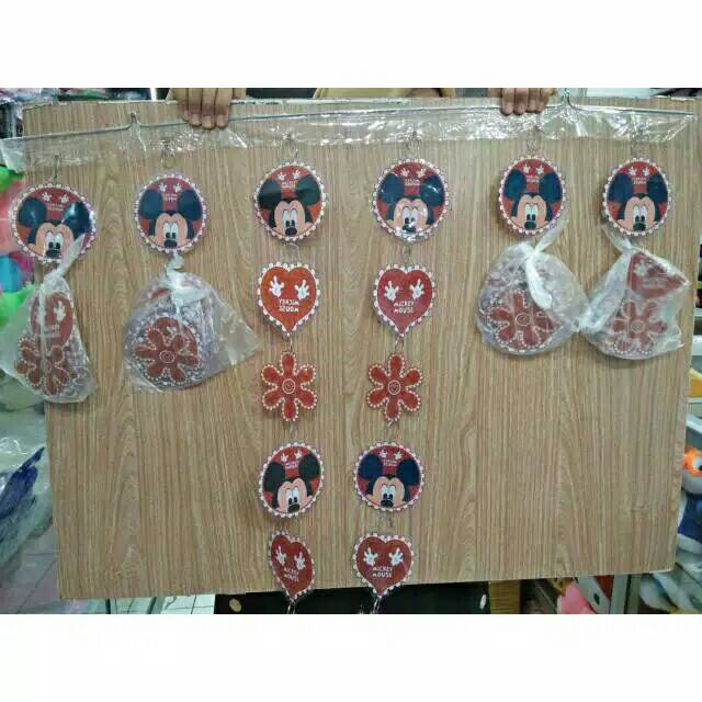 Tirai Plastik Karakter Mickey Mouse Gorden Lucu
