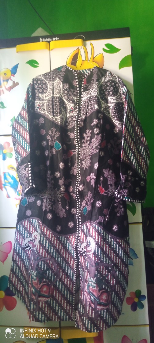 Terlaris Serut Genes Jelita Tunic Navbor Yelbor Whitbor Creambor Tunik Batik Modern Hrb030 Dolbi Dob