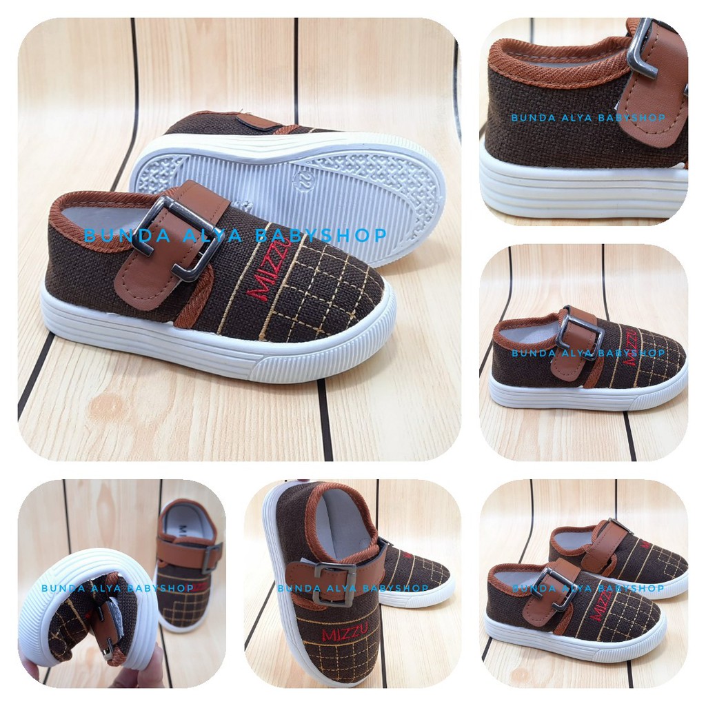 Sepatu Anak Laki Laki IMPORT 1 - 7 Tahun COKLAT Sepatu Anak Cowok Premium MIZZU Size 21 - 35